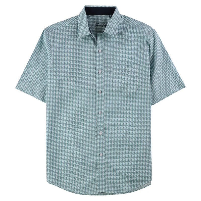 Men's Retro - Style Hawaiian Print Casual Shirts in Bold Patterns for a Tropical VacationTasso Elba Mens Printed Button Up Shirt, Green, Small Men's Retro - Style Hawaiian Print Casual Shirts in Bold Patterns for a Tropical VacationTasso Elba Mens Printed Button Up Shirt, Green, Small