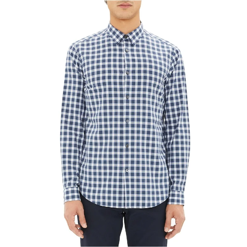 Men's Tailored Fit Checkered Casual Shirts in Multicolor for a Smart - Casual EnsembleTheory Mens Regular Fit Sport Button Up Shirt, Blue, X-Large Men's Tailored Fit Checkered Casual Shirts in Multicolor for a Smart - Casual EnsembleTheory Mens Regular Fit Sport Button Up Shirt, Blue, X-Large