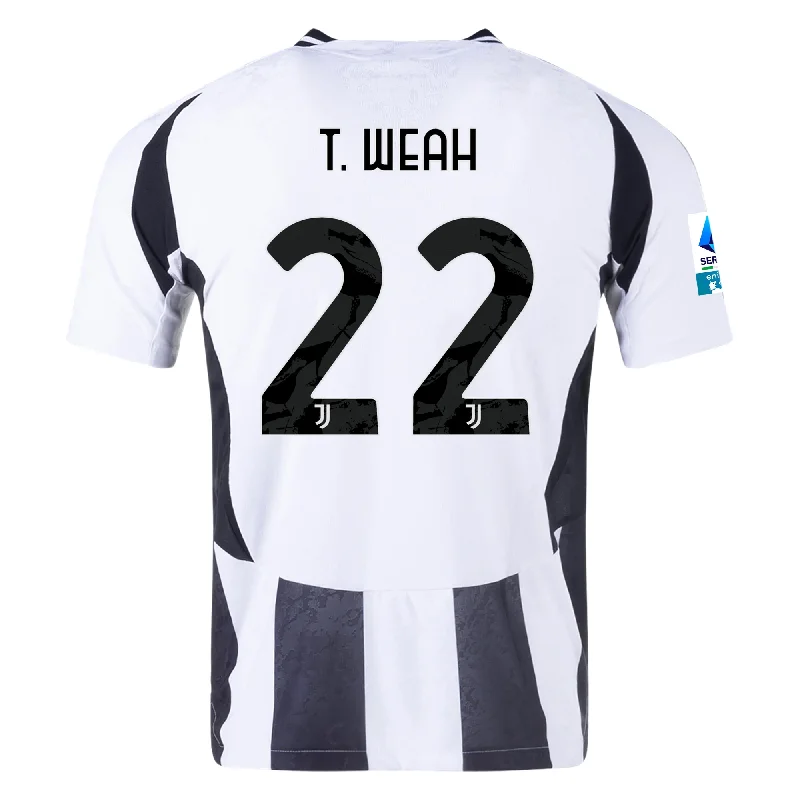 Men's Custom - Printed Baseball Jerseys with Player Names and Numbers for Personalized Styleadidas Juventus Authentic Timothy Weah Home Jersey w/ Serie A Patch 24/25 (White/Black) Men's Custom - Printed Baseball Jerseys with Player Names and Numbers for Personalized Styleadidas Juventus Authentic Timothy Weah Home Jersey w/ Serie A Patch 24/25 (White/Black)