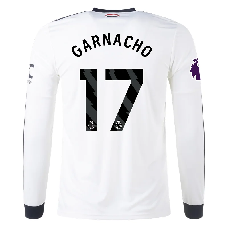 Men's Vintage American Football Jerseys of Legendary Teams for Collectors and Fansadidas Manchester United Alejandro Garnacho Third Long Sleeve Jersey w/ EPL Patch 24/25 (Off White) Men's Vintage American Football Jerseys of Legendary Teams for Collectors and Fansadidas Manchester United Alejandro Garnacho Third Long Sleeve Jersey w/ EPL Patch 24/25 (Off White)