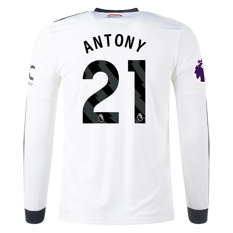 Men's Sustainable Organic Cotton Rugby Jerseys for Eco - Conscious Sports Enthusiastsadidas Manchester United Antony Third Long Sleeve Jersey w/ EPL Patch 24/25 (Off White) Men's Sustainable Organic Cotton Rugby Jerseys for Eco - Conscious Sports Enthusiastsadidas Manchester United Antony Third Long Sleeve Jersey w/ EPL Patch 24/25 (Off White)