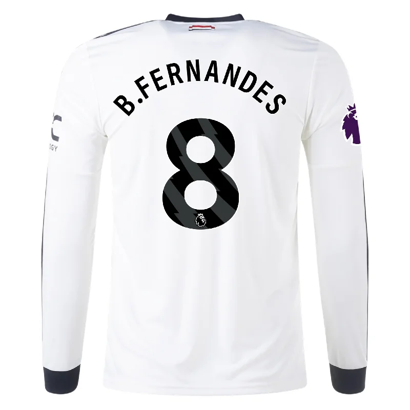 Men's NBA Authentic Team Jerseys in Official Team Colors for True Basketball Fansadidas Manchester United Bruno Fernandes Third Long Sleeve Jersey w/ EPL Patch 24/25 (Off White) Men's NBA Authentic Team Jerseys in Official Team Colors for True Basketball Fansadidas Manchester United Bruno Fernandes Third Long Sleeve Jersey w/ EPL Patch 24/25 (Off White)