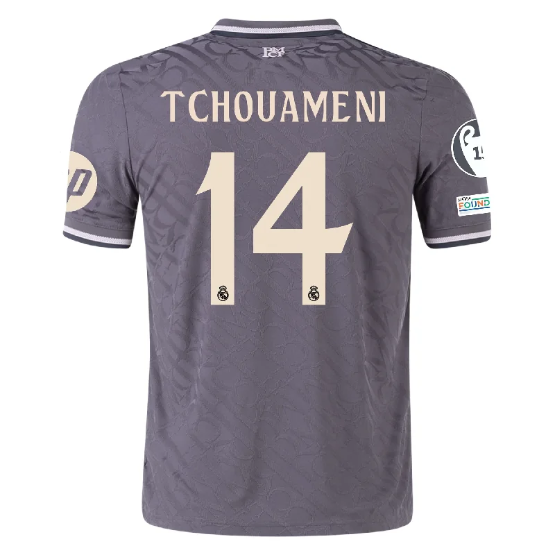 Men's Basketball Jerseys in Sleeveless Design for Enhanced Mobility on the Courtadidas Real Madrid Authentic Aurélien Tchouaméni Third Jersey w/ Champions League Patches 24/25 (Charcoal) Men's Basketball Jerseys in Sleeveless Design for Enhanced Mobility on the Courtadidas Real Madrid Authentic Aurélien Tchouaméni Third Jersey w/ Champions League Patches 24/25 (Charcoal)