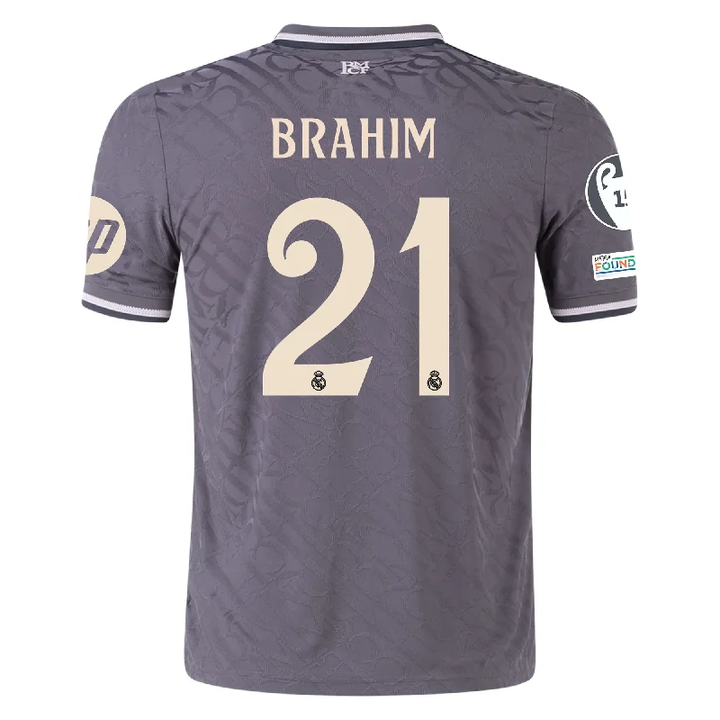 Men's Retro Hockey Jerseys with Classic Stripes and Logos for a Nostalgic Hockey Aestheticadidas Real Madrid Authentic Brahim Diaz Third Jersey w/ Champions League Patches 24/25 (Charcoal) Men's Retro Hockey Jerseys with Classic Stripes and Logos for a Nostalgic Hockey Aestheticadidas Real Madrid Authentic Brahim Diaz Third Jersey w/ Champions League Patches 24/25 (Charcoal)
