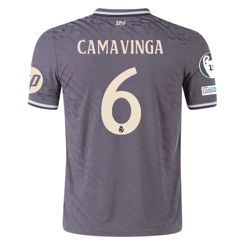 Men's Basketball Jerseys with Signature Player Logos for a Fan - Favorite Lookadidas Real Madrid Authentic Eduardo Camavinga Third Jersey w/ Champions League Patches 24/25 (Charcoal) Men's Basketball Jerseys with Signature Player Logos for a Fan - Favorite Lookadidas Real Madrid Authentic Eduardo Camavinga Third Jersey w/ Champions League Patches 24/25 (Charcoal)
