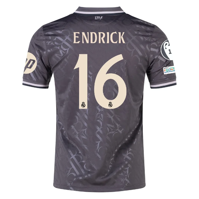 Men's Basketball Jerseys with Signature Player Logos for a Fan - Favorite Lookadidas Real Madrid Endrick Third Jersey w/ Champions League Patches + HP Sponsor 24/25 (Charcoal) Men's Basketball Jerseys with Signature Player Logos for a Fan - Favorite Lookadidas Real Madrid Endrick Third Jersey w/ Champions League Patches + HP Sponsor 24/25 (Charcoal)