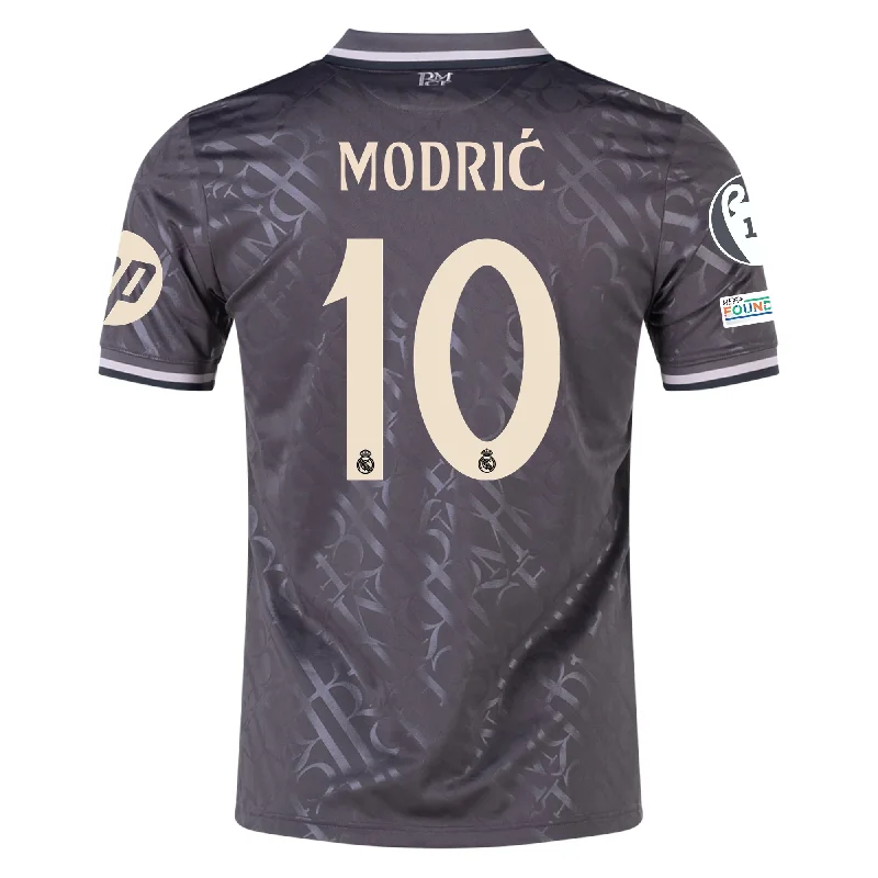Men's Limited - Release American Football Jerseys of Rookie Stars for Early Adopters and Fansadidas Real Madrid Luka Modric Third Jersey w/ Champions League Patches + HP Sponsor 24/25 (Charcoal) Men's Limited - Release American Football Jerseys of Rookie Stars for Early Adopters and Fansadidas Real Madrid Luka Modric Third Jersey w/ Champions League Patches + HP Sponsor 24/25 (Charcoal)