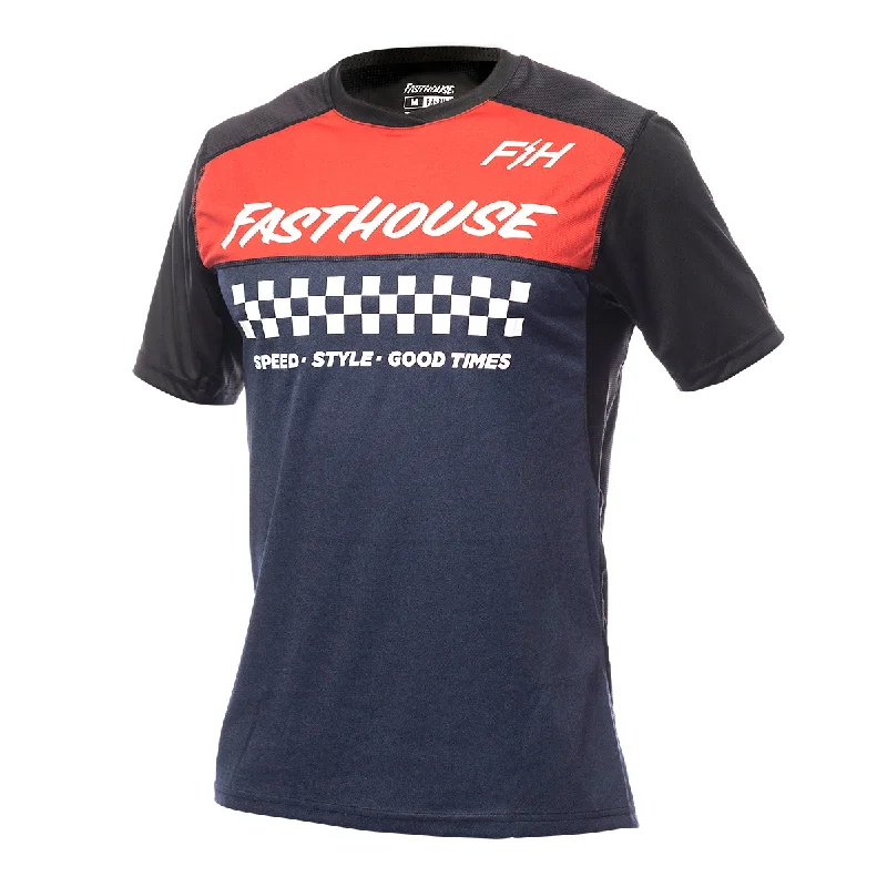 Men's Sustainable Organic Cotton Rugby Jerseys for Eco - Conscious Sports EnthusiastsAlloy Mesa SS Jersey - Heather Red/Navy Men's Sustainable Organic Cotton Rugby Jerseys for Eco - Conscious Sports EnthusiastsAlloy Mesa SS Jersey - Heather Red/Navy