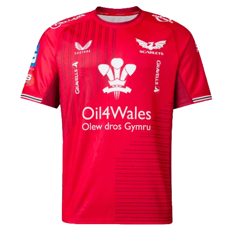 Men's Limited - Edition Cricket Jerseys Commemorating Historic Matches for Die - Hard Cricket LoversScarlets Replica Home Jersey 23/24 by Castore Men's Limited - Edition Cricket Jerseys Commemorating Historic Matches for Die - Hard Cricket LoversScarlets Replica Home Jersey 23/24 by Castore