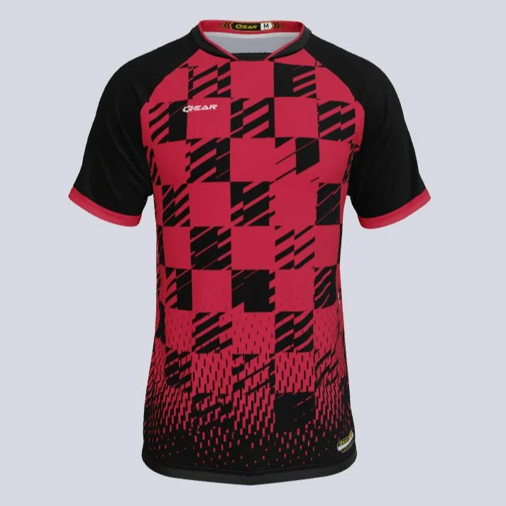 Men's Moisture - Wicking Golf Jerseys with UV Protection for Comfortable Rounds on the CourseChess Custom Pro-Neck Jersey Men's Moisture - Wicking Golf Jerseys with UV Protection for Comfortable Rounds on the CourseChess Custom Pro-Neck Jersey
