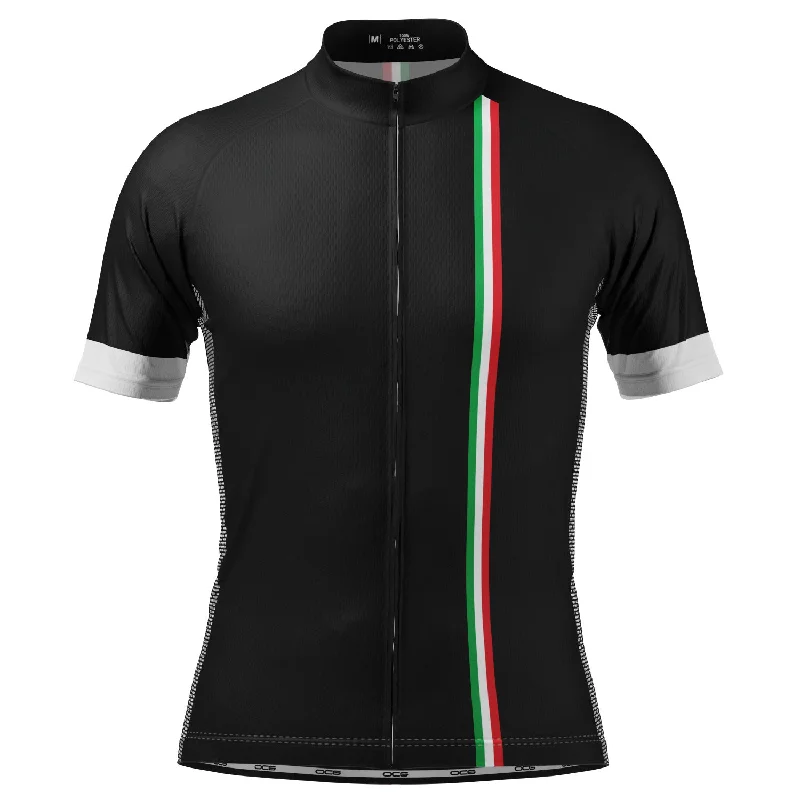 Men's Custom - Embroidered Volleyball Jerseys for Team Uniforms or Personalized GearMen's Classic Italian Flag Stripe Short Sleeve Cycling Jersey Men's Custom - Embroidered Volleyball Jerseys for Team Uniforms or Personalized GearMen's Classic Italian Flag Stripe Short Sleeve Cycling Jersey