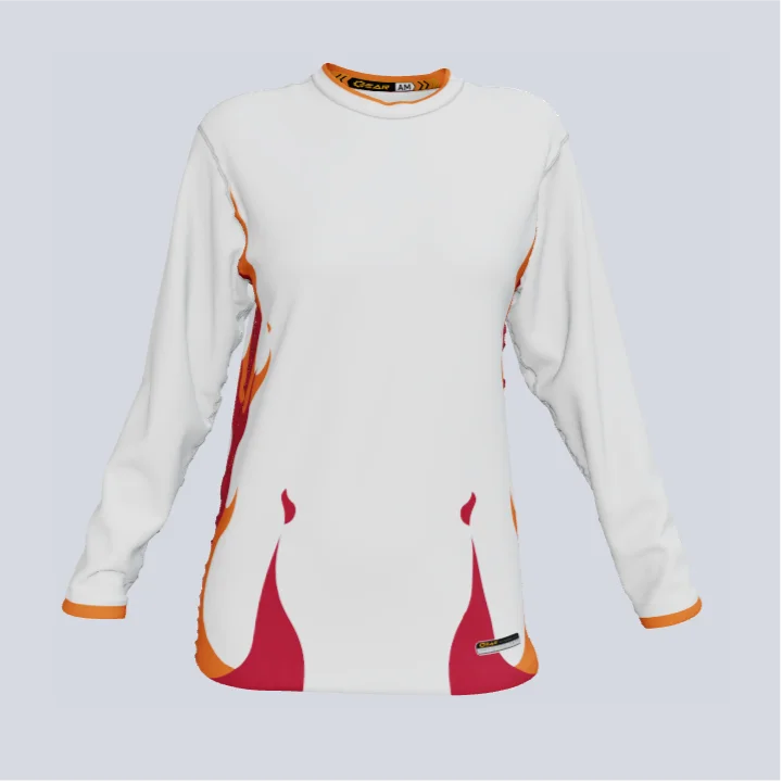 Men's Football Jerseys with Embroidered Club Badges for a Premium and Authentic AppealUnisex Fire LongSleeve Jersey Men's Football Jerseys with Embroidered Club Badges for a Premium and Authentic AppealUnisex Fire LongSleeve Jersey