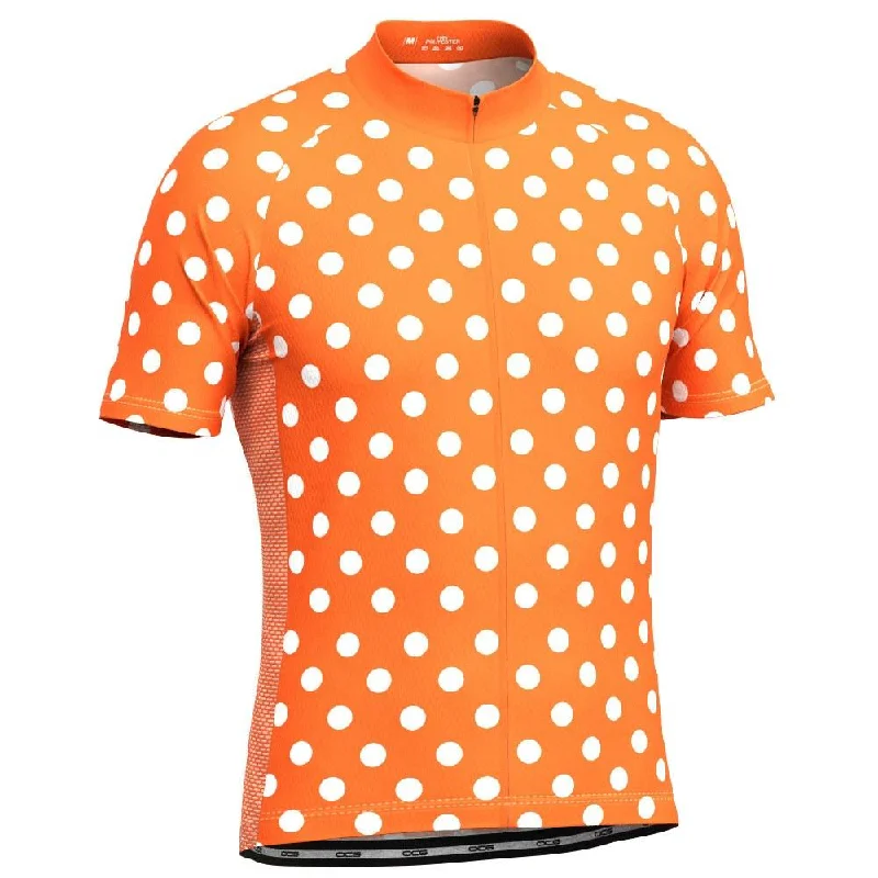 Men's Moisture - Wicking Lacrosse Jerseys with Mesh Panels for Optimal Performance on the FieldMen's High Visibility Polka Dot Cycling Jersey Men's Moisture - Wicking Lacrosse Jerseys with Mesh Panels for Optimal Performance on the FieldMen's High Visibility Polka Dot Cycling Jersey