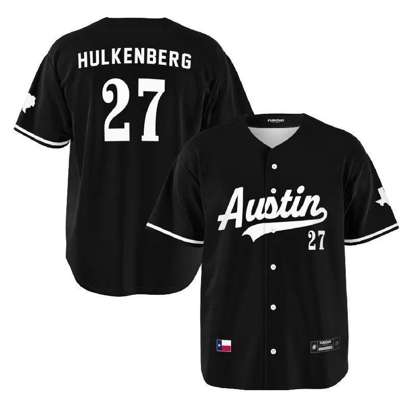 Men's Moisture - Wicking Golf Jerseys with UV Protection for Comfortable Rounds on the CourseHulkenberg - Jet Black Austin Jersey Men's Moisture - Wicking Golf Jerseys with UV Protection for Comfortable Rounds on the CourseHulkenberg - Jet Black Austin Jersey