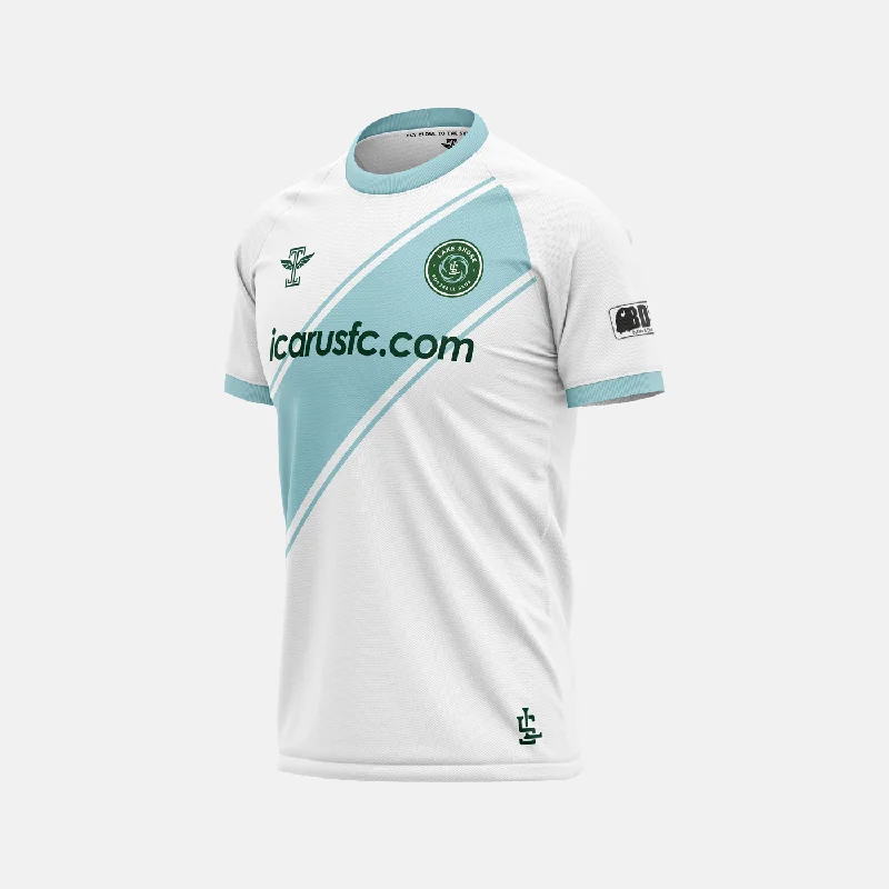 Men's Breathable Polyester Running Jerseys in Bright Neon Colors for High - Visibility WorkoutsLake Shore FC White Jersey Men's Breathable Polyester Running Jerseys in Bright Neon Colors for High - Visibility WorkoutsLake Shore FC White Jersey