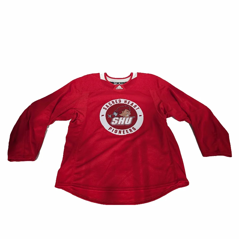 Men's Replica Hockey Jerseys of Star Players for Devoted Ice Hockey SupportersNCAA - New Adidas Practice Jersey (Red) Men's Replica Hockey Jerseys of Star Players for Devoted Ice Hockey SupportersNCAA - New Adidas Practice Jersey (Red)