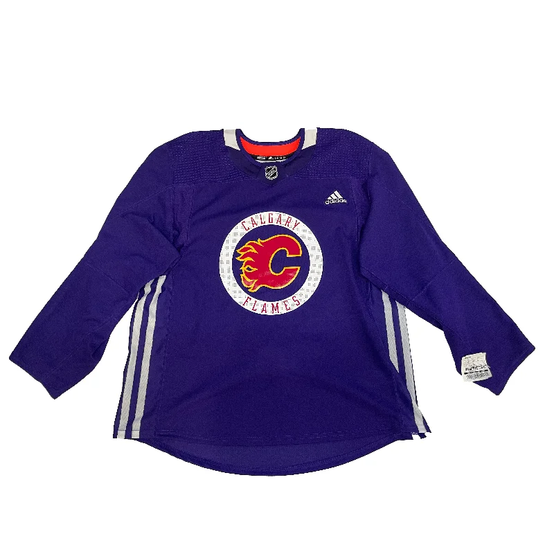 Men's Authentic Soccer Jerseys of National Teams for International Football EventsNHL - Calgary Flames Used Adidas Practice Jersey (Purple) Men's Authentic Soccer Jerseys of National Teams for International Football EventsNHL - Calgary Flames Used Adidas Practice Jersey (Purple)