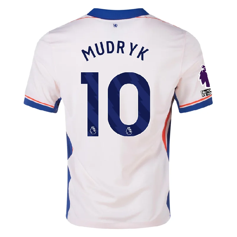 Men's Retro Soccer Jerseys of Famous Clubs from the 90s for Nostalgic Football EnthusiastsNike Chelsea Mykhailo Mudryk Away Jersey w/ EPL + No Room For Racism Patches 24/25 (Guava Ice/Rush Blue) Men's Retro Soccer Jerseys of Famous Clubs from the 90s for Nostalgic Football EnthusiastsNike Chelsea Mykhailo Mudryk Away Jersey w/ EPL + No Room For Racism Patches 24/25 (Guava Ice/Rush Blue)