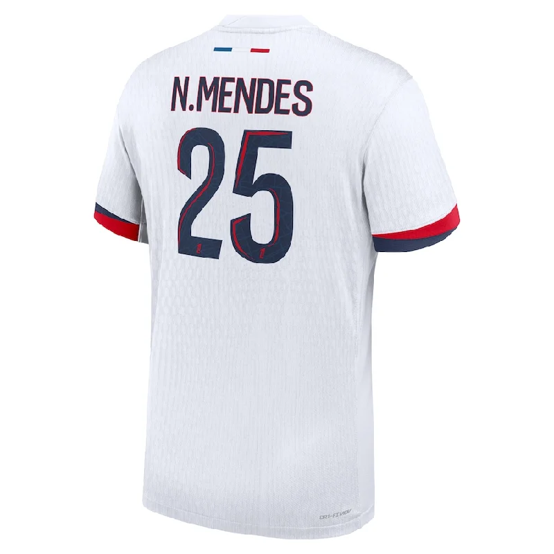 Men's Football Jerseys with Embroidered Club Badges for a Premium and Authentic AppealNike Paris Saint-Germain Authentic Nuno Mendes Away Jersey 24/25 (White/Midnight Navy) Men's Football Jerseys with Embroidered Club Badges for a Premium and Authentic AppealNike Paris Saint-Germain Authentic Nuno Mendes Away Jersey 24/25 (White/Midnight Navy)