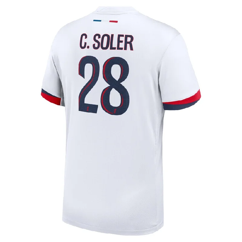Men's Replica Hockey Jerseys of Star Players for Devoted Ice Hockey SupportersNike Paris Saint-Germain Carlos Soler Away Jersey 24/25 (White/Midnight Navy) Men's Replica Hockey Jerseys of Star Players for Devoted Ice Hockey SupportersNike Paris Saint-Germain Carlos Soler Away Jersey 24/25 (White/Midnight Navy)