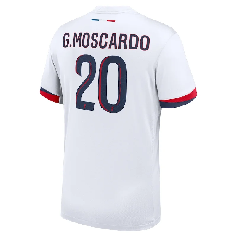 Men's Sustainable Organic Cotton Rugby Jerseys for Eco - Conscious Sports EnthusiastsNike Paris Saint-Germain Gabriel Moscardo Away Jersey 24/25 (White/Midnight Navy) Men's Sustainable Organic Cotton Rugby Jerseys for Eco - Conscious Sports EnthusiastsNike Paris Saint-Germain Gabriel Moscardo Away Jersey 24/25 (White/Midnight Navy)
