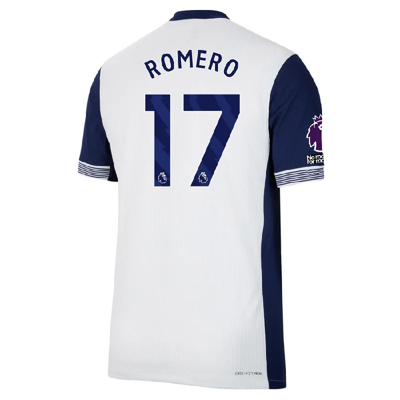 Men's Throwback Tennis Jerseys Inspired by Iconic Matches and PlayersNike Tottenham Authentic Cristian Romero Home Jersey w/ EPL + No Room For Racism Patches 24/25 (White/Binary Blue) Men's Throwback Tennis Jerseys Inspired by Iconic Matches and PlayersNike Tottenham Authentic Cristian Romero Home Jersey w/ EPL + No Room For Racism Patches 24/25 (White/Binary Blue)