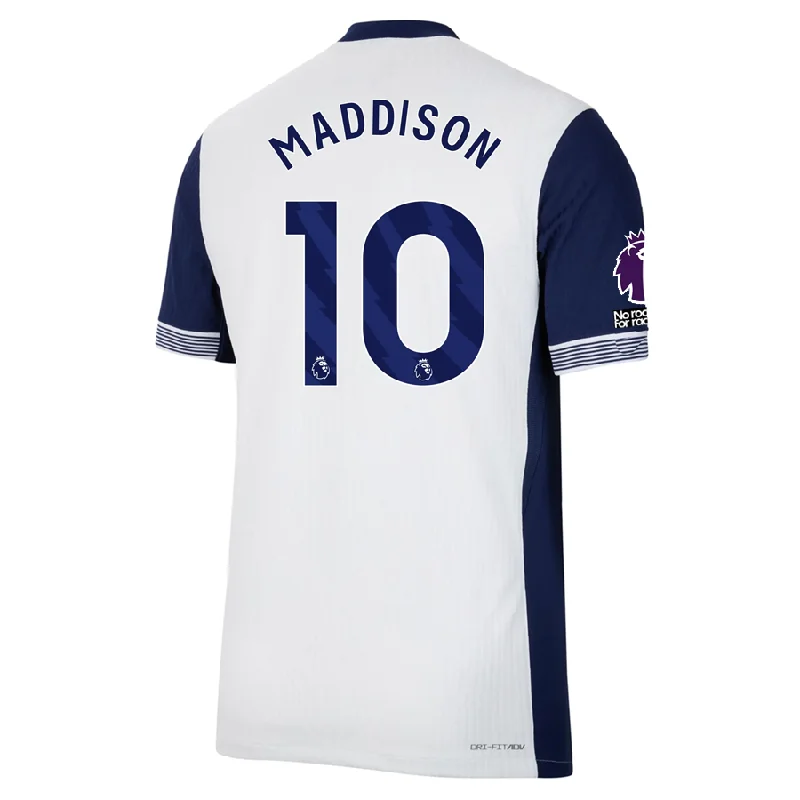 Men's Custom - Embroidered Volleyball Jerseys for Team Uniforms or Personalized GearNike Tottenham Authentic James Maddison Home Jersey w/ EPL + No Room For Racism Patches 24/25 (White/Binary Blue) Men's Custom - Embroidered Volleyball Jerseys for Team Uniforms or Personalized GearNike Tottenham Authentic James Maddison Home Jersey w/ EPL + No Room For Racism Patches 24/25 (White/Binary Blue)