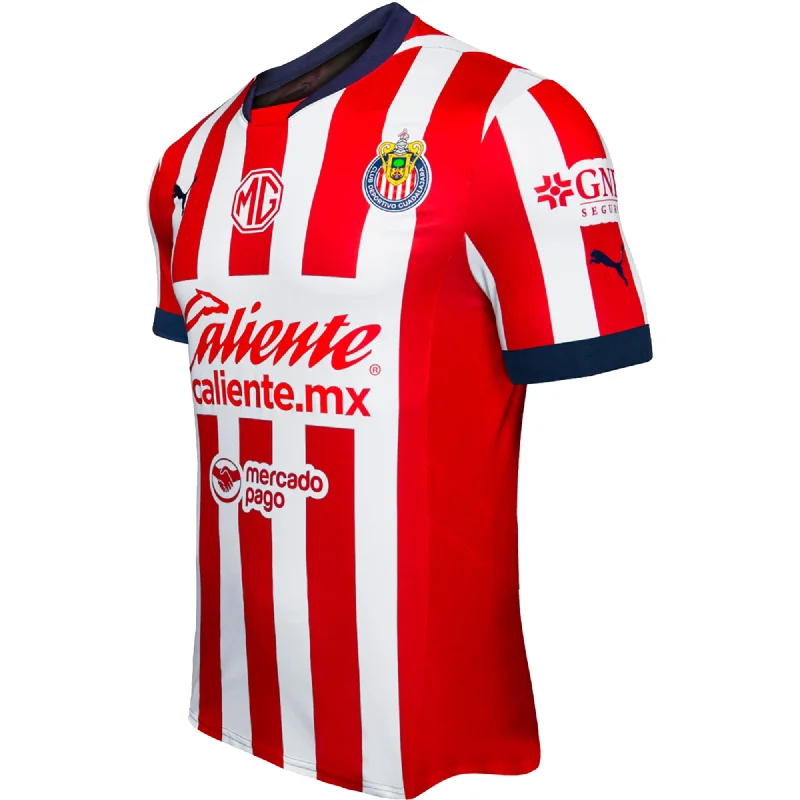 Men's Custom - Embroidered Volleyball Jerseys for Team Uniforms or Personalized GearPuma Chivas Authentic Home Jersey 24/25 (Puma Red/White) Men's Custom - Embroidered Volleyball Jerseys for Team Uniforms or Personalized GearPuma Chivas Authentic Home Jersey 24/25 (Puma Red/White)