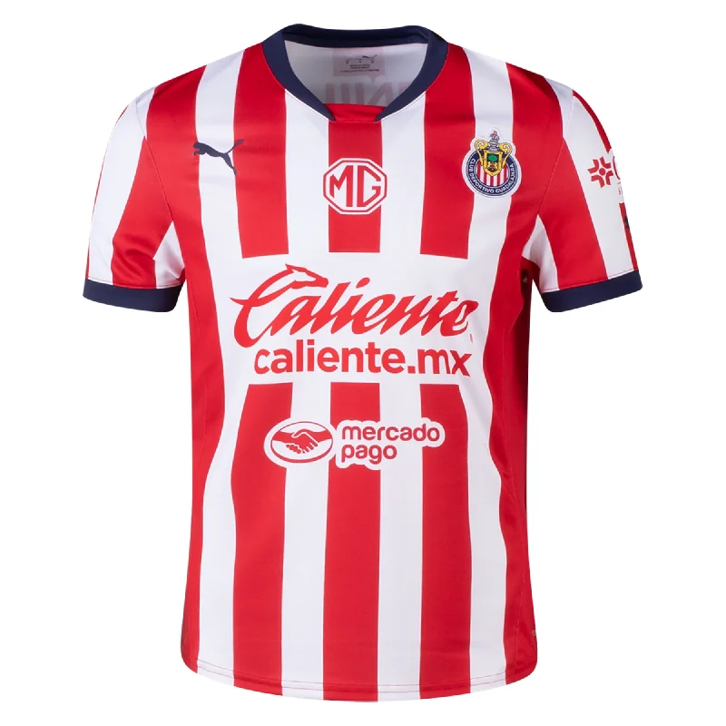 Men's Sustainable Organic Cotton Rugby Jerseys for Eco - Conscious Sports EnthusiastsPuma Chivas Home Jersey 24/25 (Puma Red/White) Men's Sustainable Organic Cotton Rugby Jerseys for Eco - Conscious Sports EnthusiastsPuma Chivas Home Jersey 24/25 (Puma Red/White)