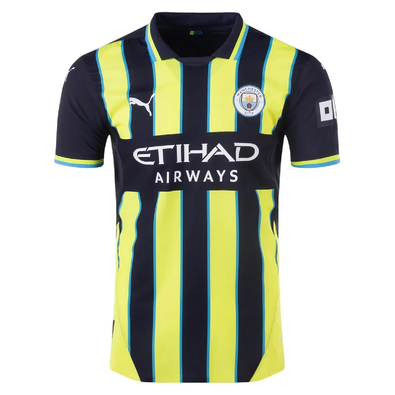 Men's Throwback Rugby Jerseys of Historic Matches and Teams for Rugby History BuffsPuma Manchester City Authentic Away Jersey 24/25 (New Navy/Yellow Glow)