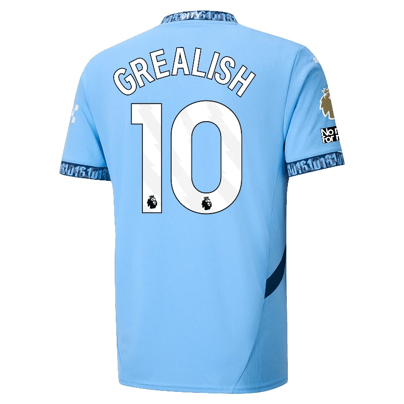 Men's Limited - Release American Football Jerseys of Rookie Stars for Early Adopters and FansPuma Manchester City Jack Grealish Authentic Home Jersey w/ EPL + No Room For Racism Patch 24/25 (Team Light Blue/Marine Blue) Men's Limited - Release American Football Jerseys of Rookie Stars for Early Adopters and FansPuma Manchester City Jack Grealish Authentic Home Jersey w/ EPL + No Room For Racism Patch 24/25 (Team Light Blue/Marine Blue)