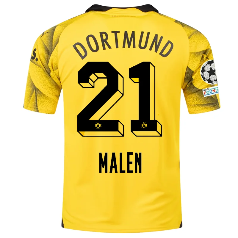 Men's Basketball Jerseys in Sleeveless Design for Enhanced Mobility on the CourtPuma Mens Borussia Dortmund Donyell Malen Third Jersey w/ Champions League Patches 23/24 (Cyber Yellow/Puma Black) Men's Basketball Jerseys in Sleeveless Design for Enhanced Mobility on the CourtPuma Mens Borussia Dortmund Donyell Malen Third Jersey w/ Champions League Patches 23/24 (Cyber Yellow/Puma Black)
