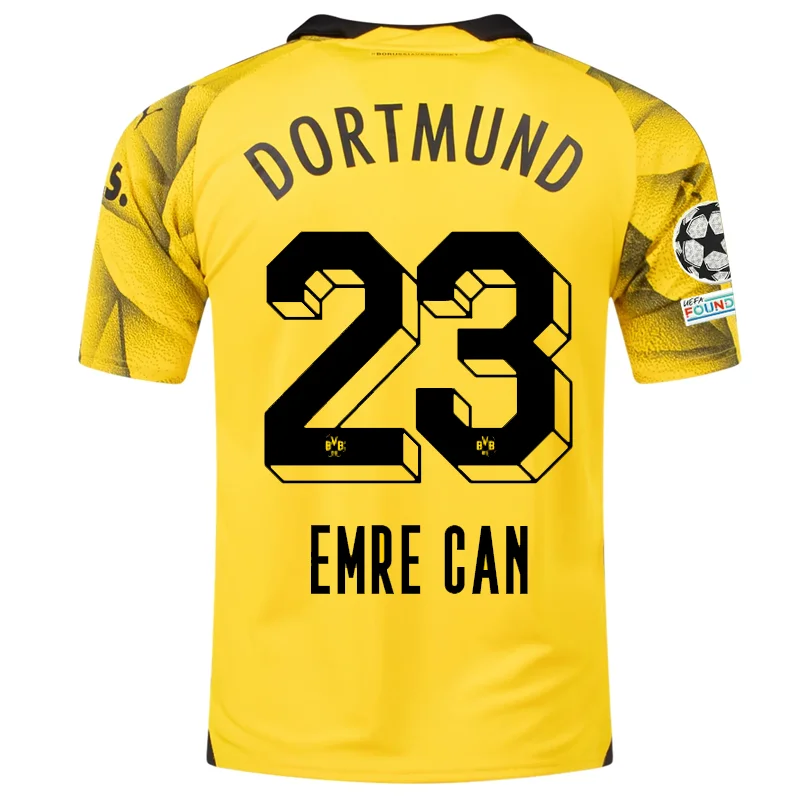 Men's Retro Soccer Jerseys of Famous Clubs from the 90s for Nostalgic Football EnthusiastsPuma Mens Borussia Dortmund Emre Can Third Jersey w/ Champions League Patches 23/24 (Cyber Yellow/Puma Black) Men's Retro Soccer Jerseys of Famous Clubs from the 90s for Nostalgic Football EnthusiastsPuma Mens Borussia Dortmund Emre Can Third Jersey w/ Champions League Patches 23/24 (Cyber Yellow/Puma Black)