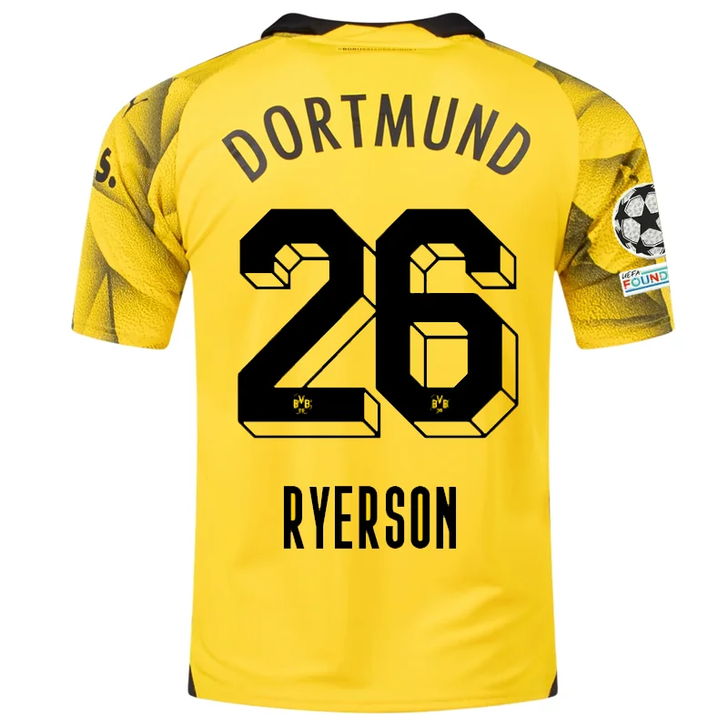 Men's Replica Hockey Jerseys of Star Players for Devoted Ice Hockey SupportersPuma Mens Borussia Dortmund Julian Ryerson Third Jersey w/ Champions League Patches 23/24 (Cyber Yellow/Puma Black) Men's Replica Hockey Jerseys of Star Players for Devoted Ice Hockey SupportersPuma Mens Borussia Dortmund Julian Ryerson Third Jersey w/ Champions League Patches 23/24 (Cyber Yellow/Puma Black)