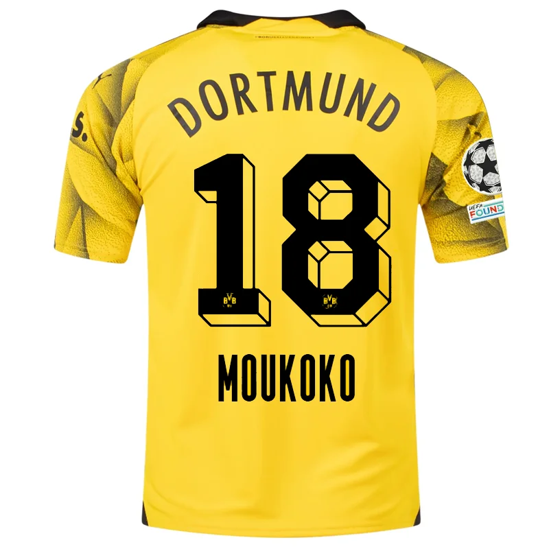 Men's Retro Soccer Jerseys of Famous Clubs from the 90s for Nostalgic Football EnthusiastsPuma Mens Borussia Dortmund Youssoufa Moukoko Third Jersey w/ Champions League Patches 23/24 (Cyber Yellow/Puma Black) Men's Retro Soccer Jerseys of Famous Clubs from the 90s for Nostalgic Football EnthusiastsPuma Mens Borussia Dortmund Youssoufa Moukoko Third Jersey w/ Champions League Patches 23/24 (Cyber Yellow/Puma Black)
