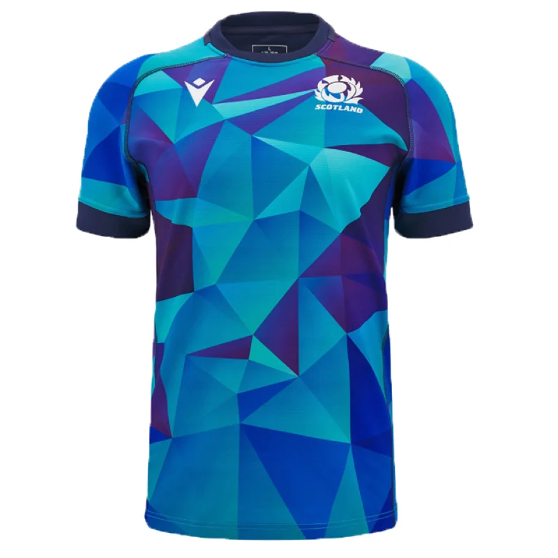 Men's Throwback Tennis Jerseys Inspired by Iconic Matches and PlayersScotland Blue Training Jersey 24/25 by Macron Men's Throwback Tennis Jerseys Inspired by Iconic Matches and PlayersScotland Blue Training Jersey 24/25 by Macron