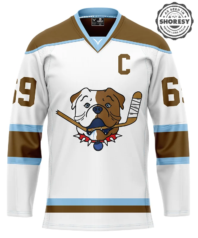 Men's Sustainable Organic Cotton Rugby Jerseys for Eco - Conscious Sports EnthusiastsShore 69 Sudbury Bulldogs Away Jersey Men's Sustainable Organic Cotton Rugby Jerseys for Eco - Conscious Sports EnthusiastsShore 69 Sudbury Bulldogs Away Jersey