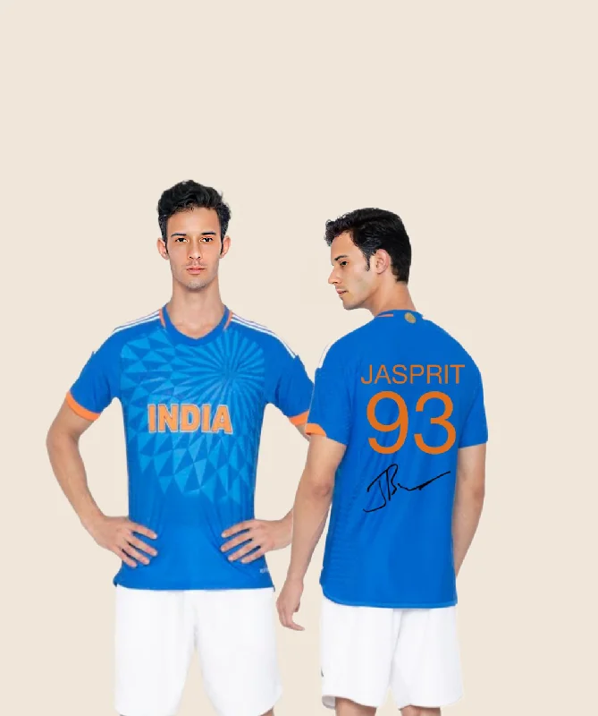 Men's Breathable Polyester Running Jerseys in Bright Neon Colors for High - Visibility Workoutsjerseys Jasprit bumra signature Edition jerseys 2023-24- Fan Edition Men's Breathable Polyester Running Jerseys in Bright Neon Colors for High - Visibility Workoutsjerseys Jasprit bumra signature Edition jerseys 2023-24- Fan Edition