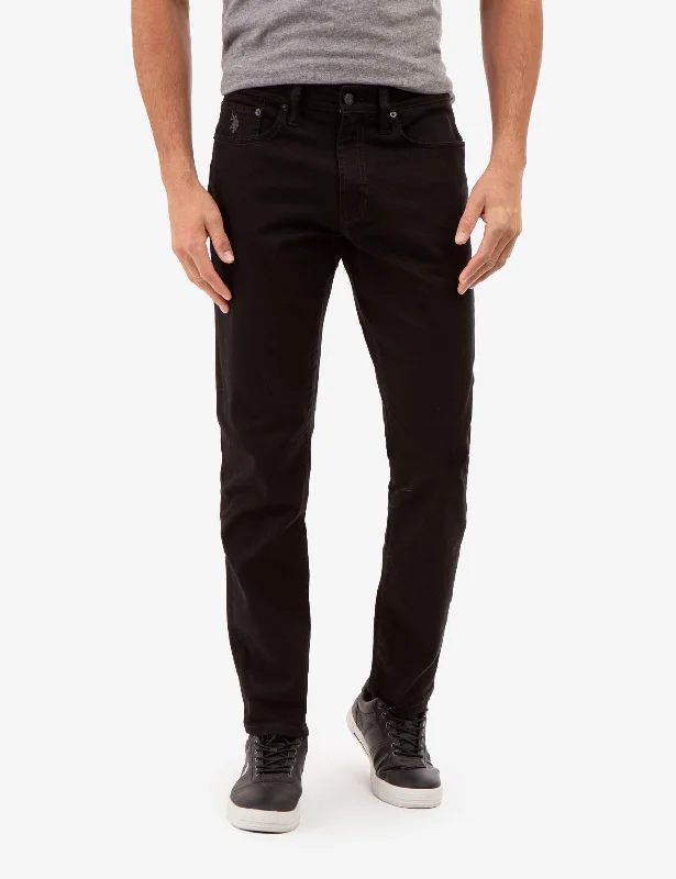 Plus Size Men's Bootcut Jeans with a Belt Loop Upgrade for a Stylish Touch5 POCKET ATHLETIC FIT JEANS