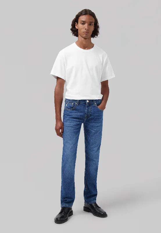 Men's Jeans with a Frayed Hem for a Casual and Effortless StyleBryce Mid Straight - Authentic Indigo