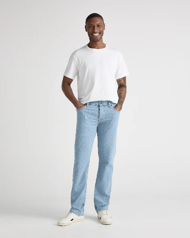Men's Jeans with an Elastic Waistband for Ultimate ComfortBryce Mid Straight - Light Stone