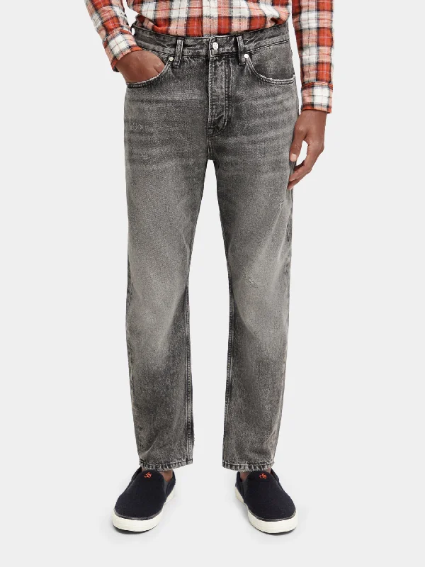 Men's Jeans with a Zip - Off Lower Leg for Convertible StyleDean loose tapered-fit jeans