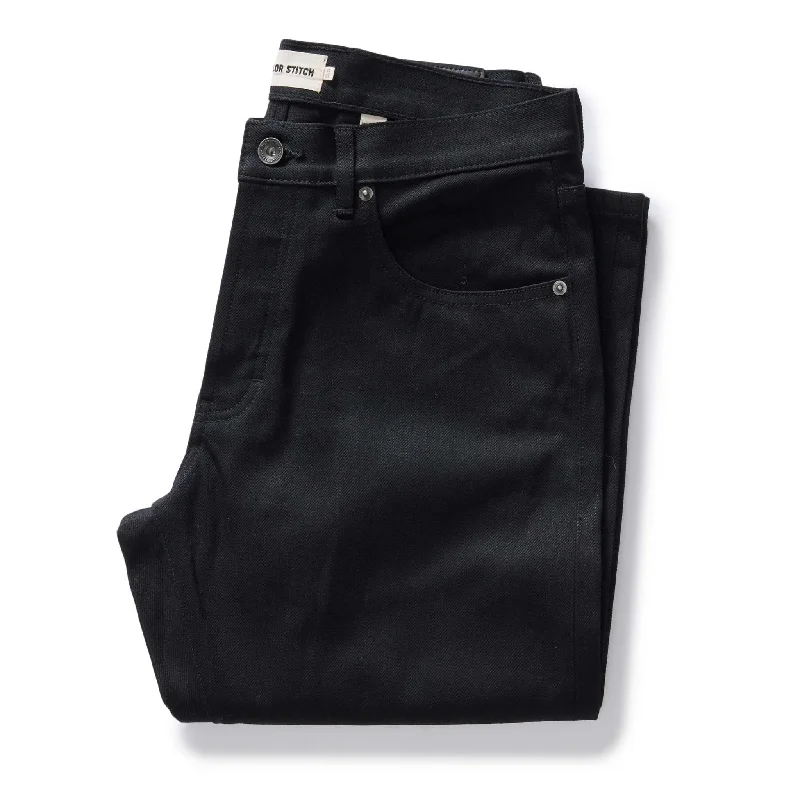 Men's Low - Rise Jeans in a Light Wash for a Casual and Youthful LookThe Democratic Jean in Rigid Black Organic Selvedge