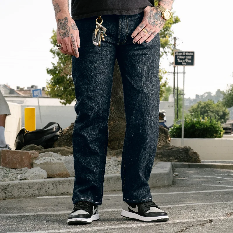 Men's Ripped Skinny Jeans in Acid Wash for an Edgy and Punk - Inspired StyleDenime Lot 224 66 Model Indigo (Rinsed)