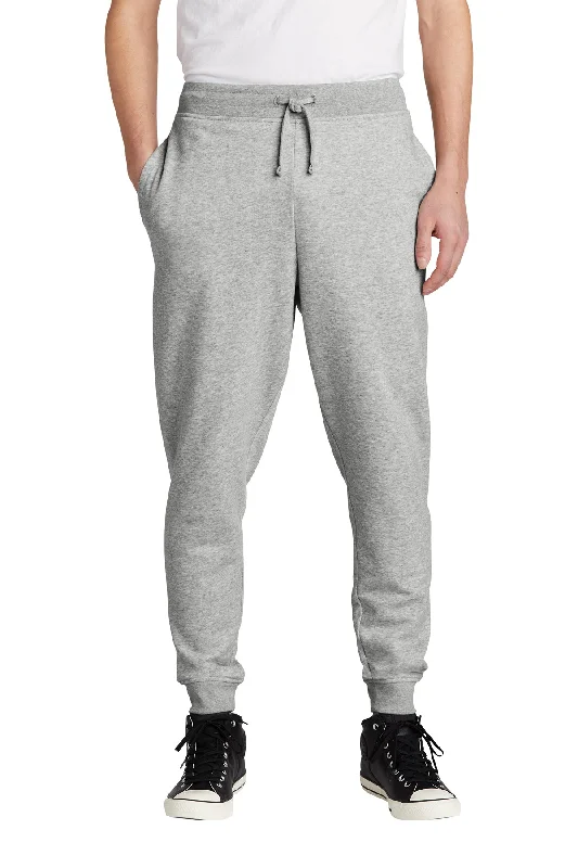 Plus Size Men's Relaxed Fit Jeans with a Faded Wash for a Vintage - Inspired LookDistrict Brand Fleece Jogger With Pockets