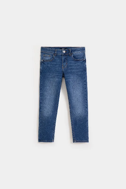 Men's Jeans with a Button - Fly for a Traditional and Classic AestheticSlim Fit Jeans