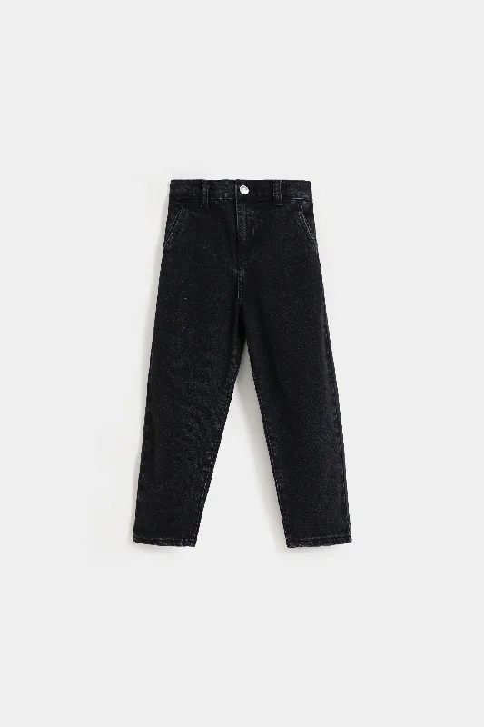 Men's Jeans with a Frayed Hem for a Casual and Effortless StyleBaggy Fit Jeans