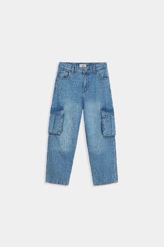 Plus Size Men's Bootcut Jeans with a Belt Loop Upgrade for a Stylish TouchBaggy Fit Cargo Jeans