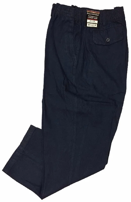 Men's Low - Rise Jeans in a Light Wash for a Casual and Youthful LookFalcon Bay Men's Full Elastic Casual Denim Pant