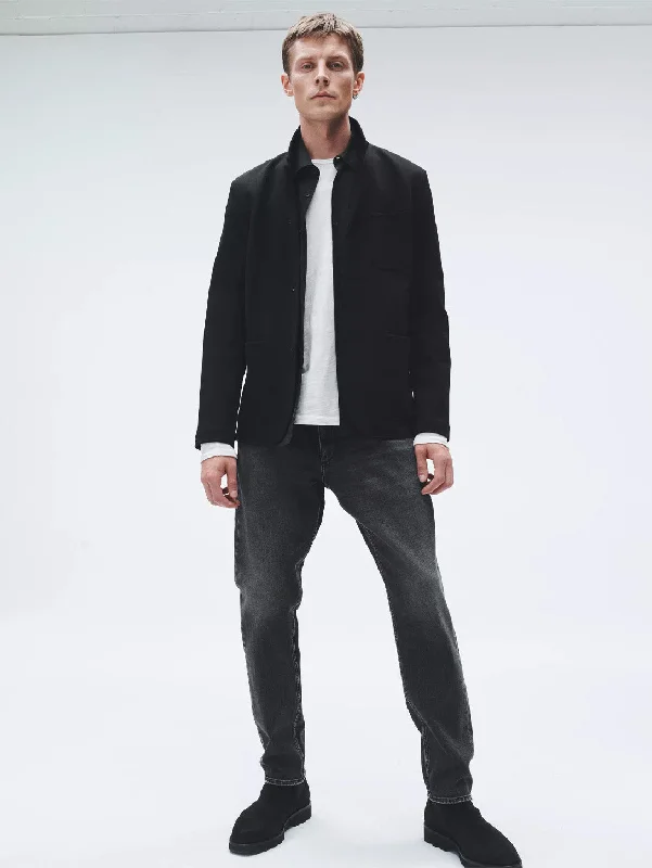 Men's Straight Leg Raw Denim Jeans for a Minimalist and Durable OptionFit 3 Athletic Jean - Washed Black
